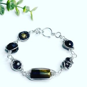 💖Wire wrapped jewelry.✨ Handmade bracelet ✨